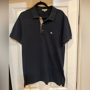 Burberry Navy Polo Shirt